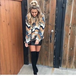 Gorgeous faux fur coat worn once!